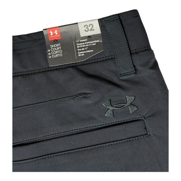 Under Armour Mens Golf Shorts~Size 32~Black 11" Inseam Performance Gear NWT - Picture 6 of 9